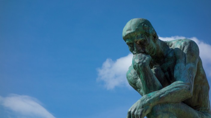 Philosophie: "Klarerweise wäre die Stunde der Philosophen": Statue "Der Denker" von Auguste Rodin