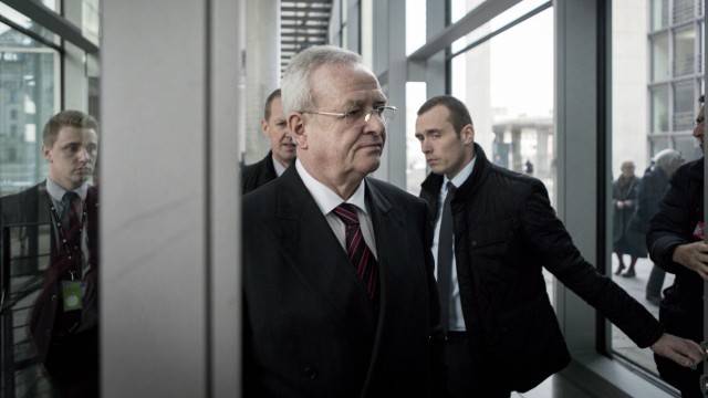 Martin Winterkorn der ehemalige Vorstandsvorsitzende der Volkswagen AG verlässt am Donnerstag 19 0