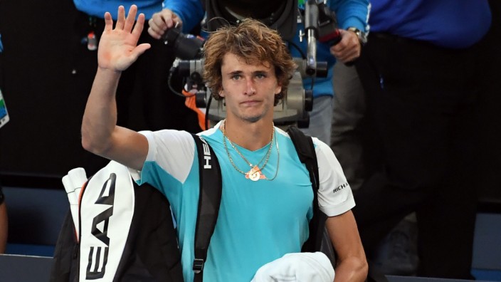 Australian Open: Zeigte eine starke Leistung gegen Rafael Nadal: Alexander Zverev aus Hamburg.