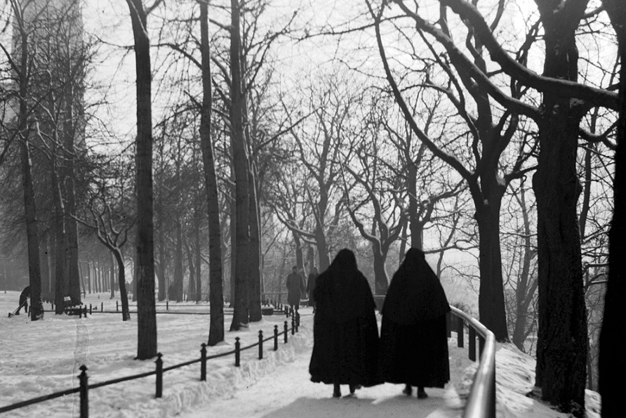 Winter am Neudeck in München, 1952