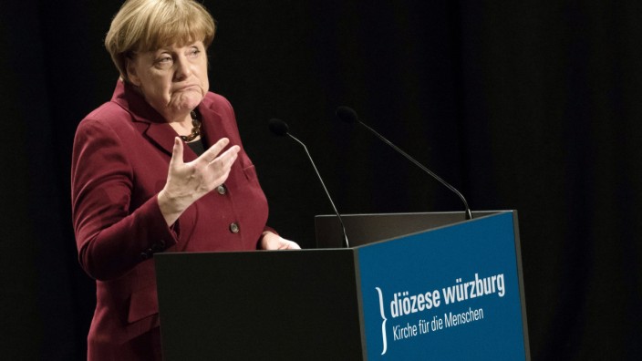 Merkel auf Diözesanempfang des Bistums Würzburg