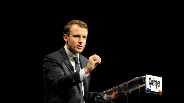 Frankreich: Emmanuel Macron, Kopf der politischen Bewegung "En Marche".