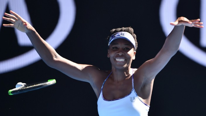 Australian Open: Venus Williams nach ihrem Einzugs ins Finale der Australian Open.