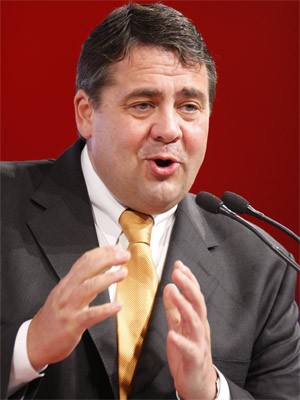 Sigmar Gabriel, SPD-Parteitag, ap