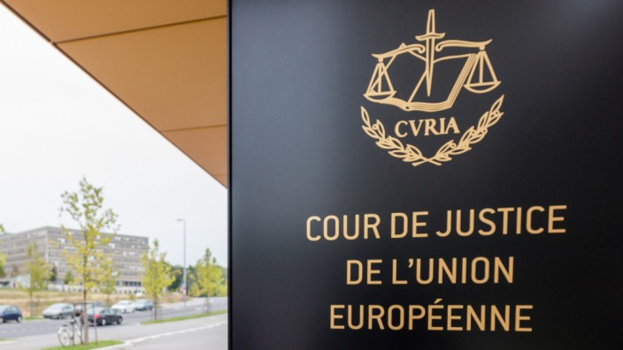 Asylrecht: Der Eingang zum Europäischen Gerichtshof in Luxembourg.