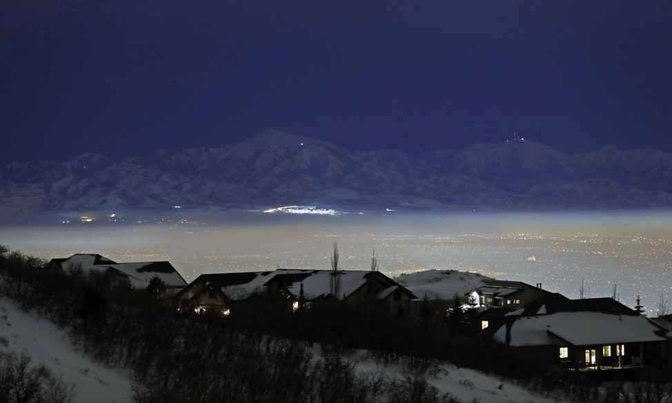 Salt Lake City Pollution Is Visible During Winter Inversion
