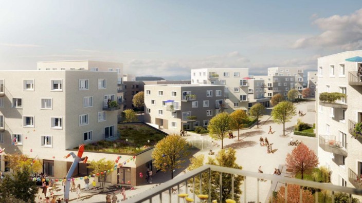 Hadern: Die alte Siedlung an der Ludlstraße wird abgerissen - wie es künftig dort aussehen soll, zeigen die Entwürfe.