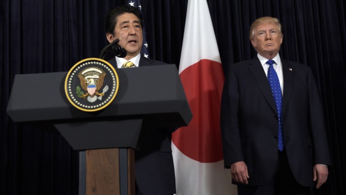 Donald Trump und Shinzo Abe