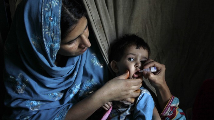 Entwicklungshilfe: Polio-Impfung in Pakistan.