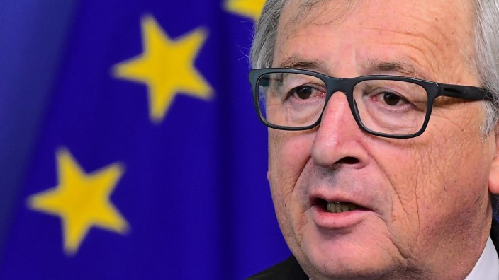 Europäische Union: Juncker auf einer Pressekonferenz in Brüssel.