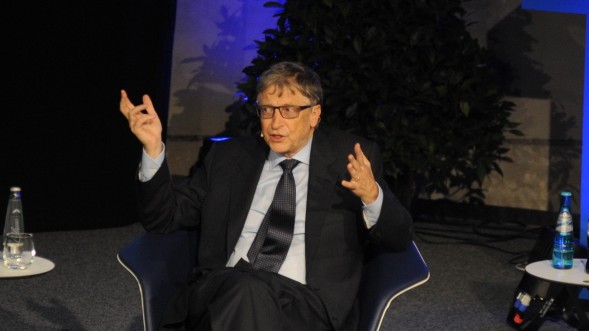 Veranstaltung an der TU: 1200 Zuhörer kamen, um Bill Gates im Audimax der TU zu hören.
