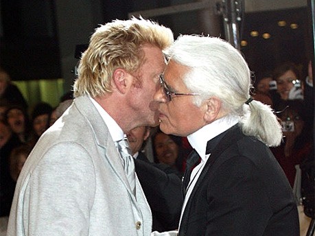 Boris Becker und Karl Lagerfeld in München bei der Bambi-Verleihung 2005