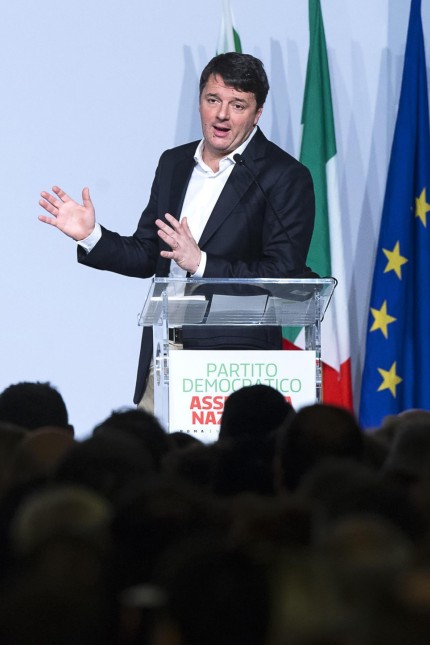 Italien: Rau im Ton, klar in der Botschaft: Ex-Premier Matteo Renzi in Rom.