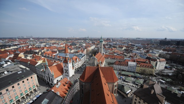 Blick vom Turm Alter Peter in München, 2015