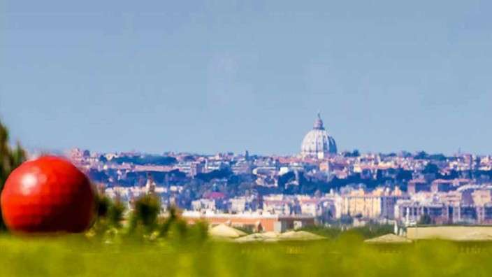 Golf: Schöne Aussicht - und schön teuer: der geplante Ryder-Cup-Platz in den Hügeln bei Rom.