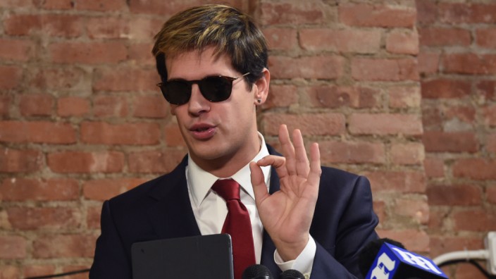 Milo Yiannopoulos Press Conference In New York City