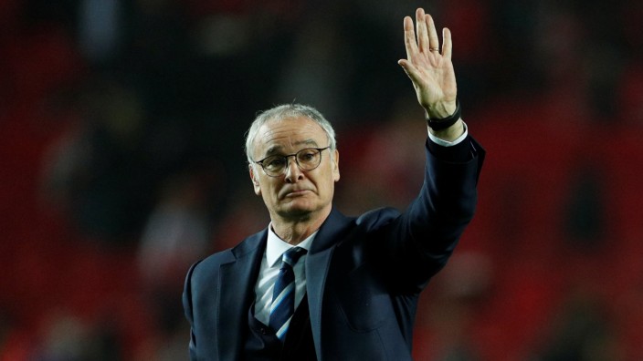 FILE PHOTO Leicester City manager Claudio Ranieri after the match