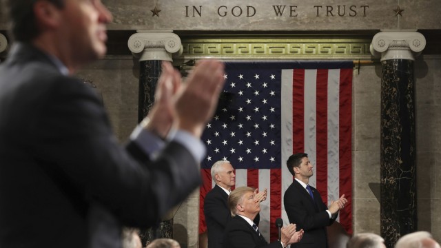 Lage der Nation: "Jedes Problem kann gelöst werden": US-Präsident Donald Trump feierte in seiner Rede vor dem Kongress die Innovationskraft Amerikas.
