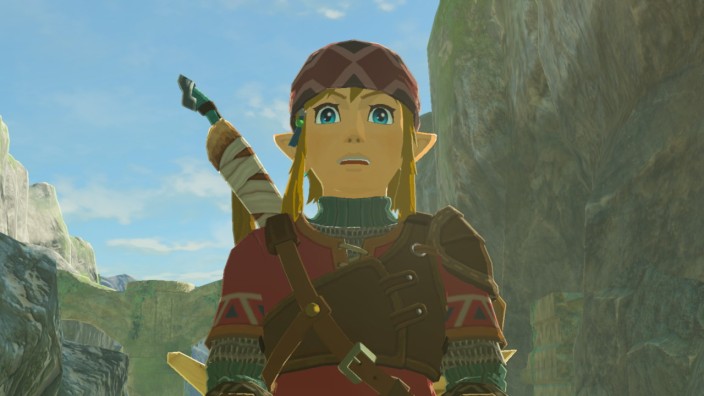 "Zelda: Breath of the Wild" im Test: Auch Link, der Held Dutzender "Legend of Zelda"-Spiele ist bisweilen über "Breath of the Wild" erstaunt.
