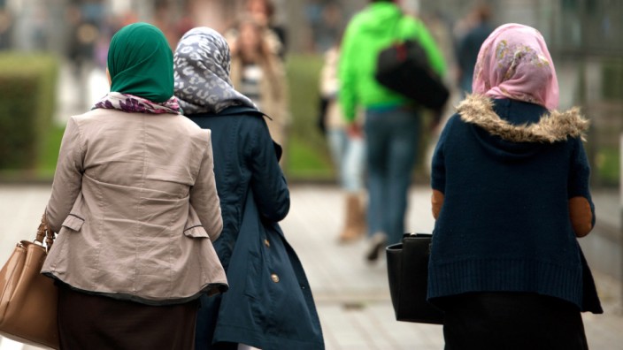 Frauen mit Kopftuch in Belgien