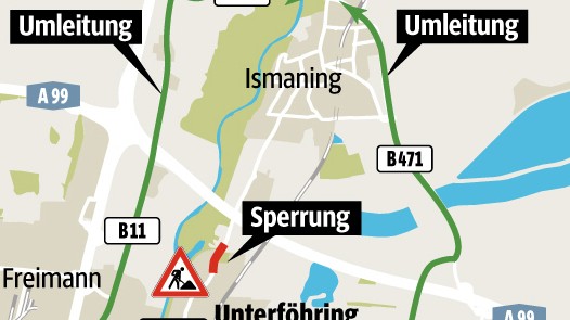 Sperrung Freimann Landkreis
