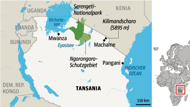 Reisen in Tansania: SZ-Karte