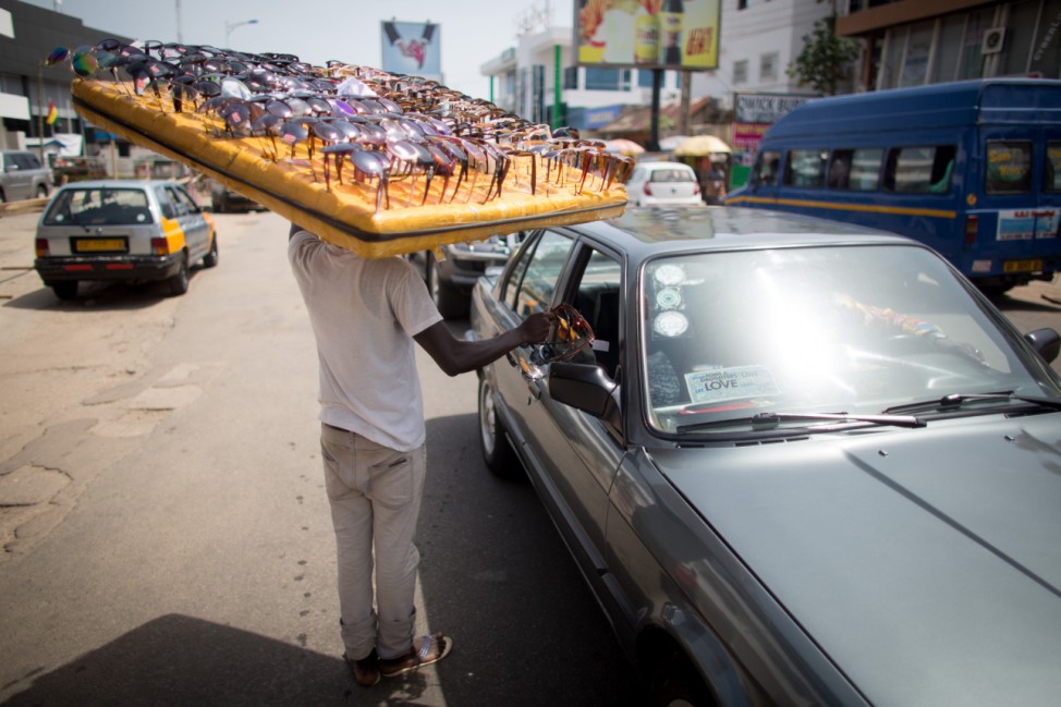 Straßenverkauf in Ghana