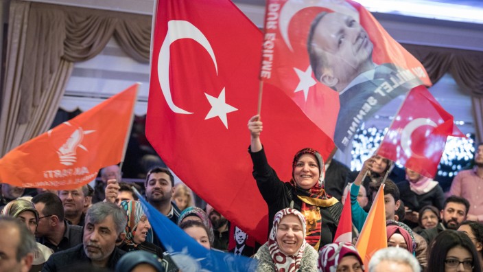 AKP-Wahlkampfveranstaltung