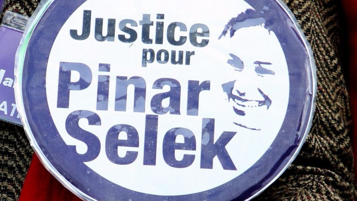 Solidaritätsbekundung für Pinar Selek im Jahr 2012.