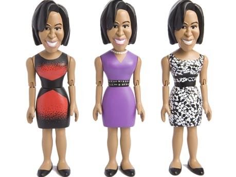 Michelle Obama als Puppe;dpa