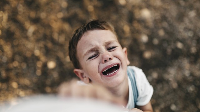 Screaming little boy model released Symbolfoto PUBLICATIONxINxGERxSUIxAUTxHUNxONLY JRFF000820