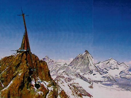 Heinz Julen Kleines Matterhorn Schweiz Glaspyramide