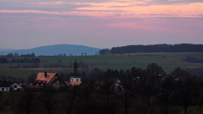 Sonnenuntergang in Oberfranken