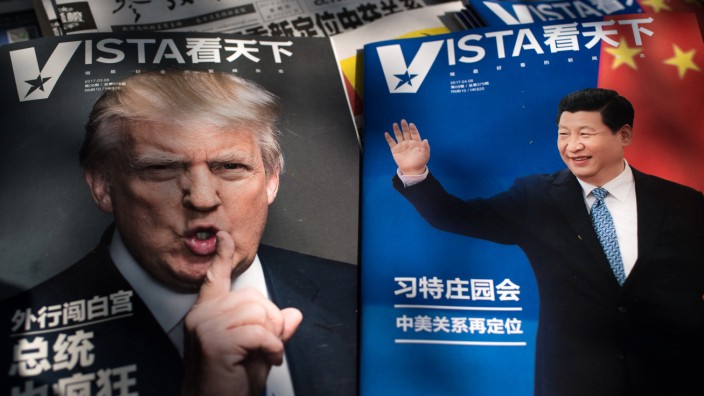 Chinas Präsident in USA: Die Presse in China berichtet überraschend lakonisch über das anstehende erste Treffen von Staatschef Xi Jinping mit US-Präsident Trump.
