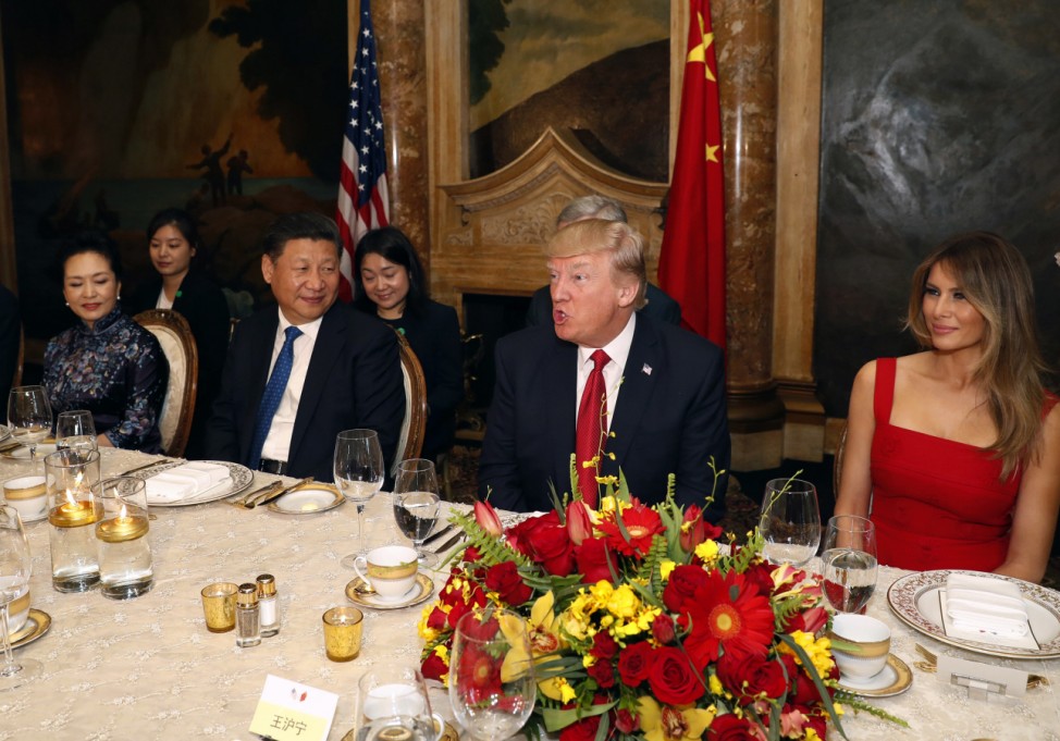 Donald Trump, Xi Jinping, Melania Trump, Peng Liyuan
