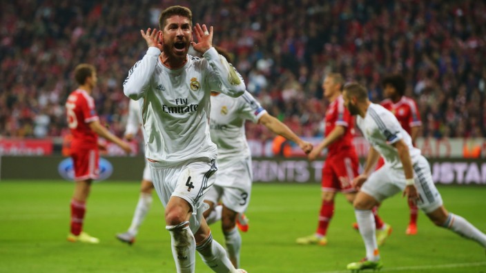 FC Bayern Muenchen v Real Madrid - UEFA Champions League Semi Final; Ramos