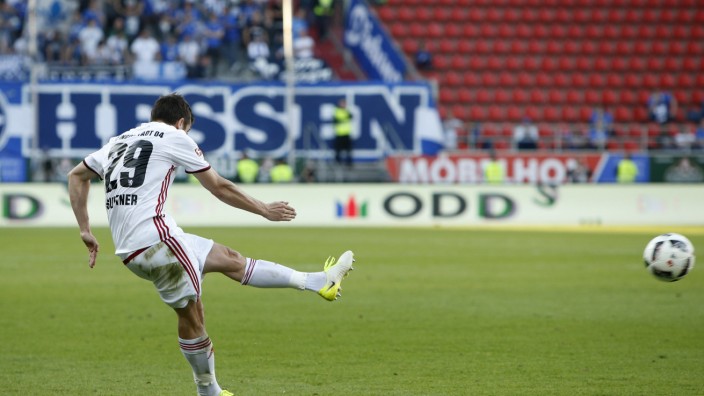 Ingolstadt's Markus Suttner scores their third goal from a free kick