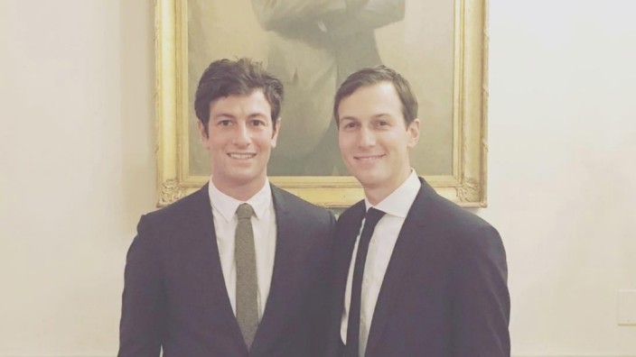 Joshua Kushner und Jared Kushner im Weißen Haus
