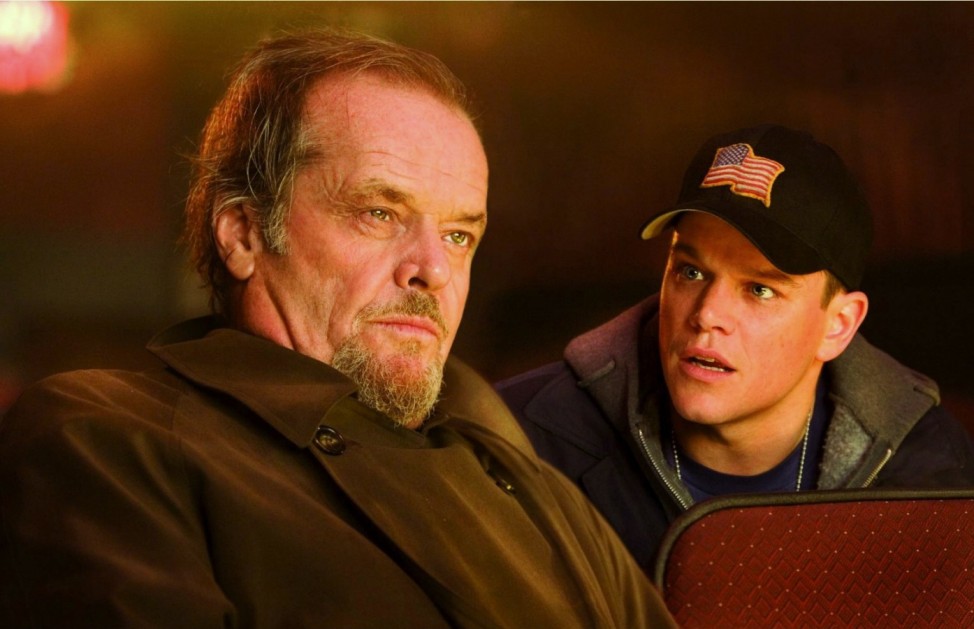 Jack Nicholson and Matt Damon in The Departed (2006)