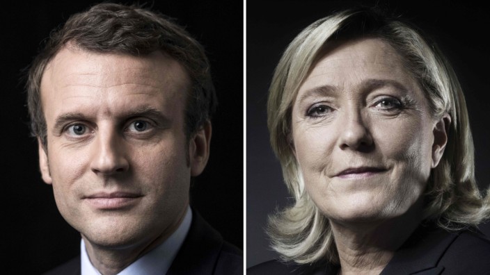 Emmanuel Macron und Marine Le Pen