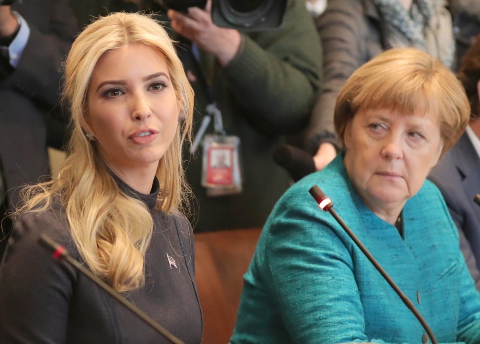 Merkel und Ivanka Trump