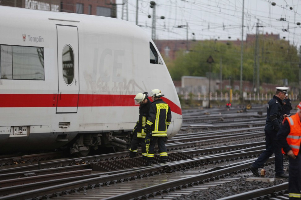 An ICE train derailed in Dortmund