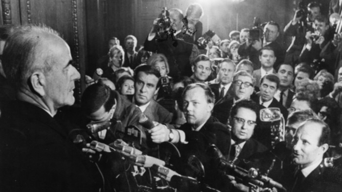 Albert Speer kurz nach seiner Entlassung, 1966