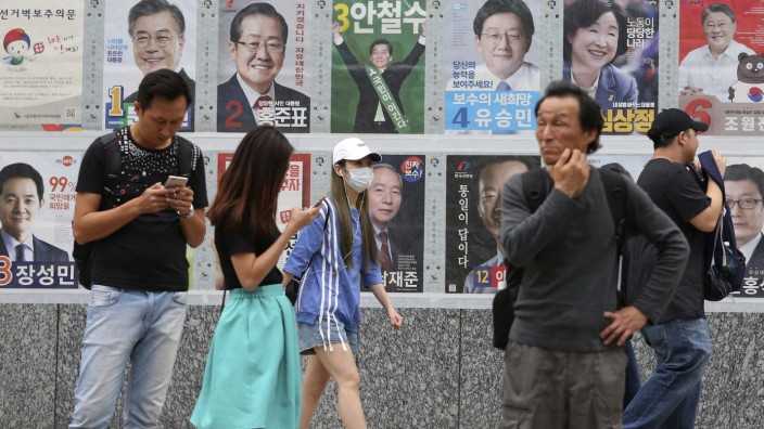 Südkorea: Die Kandidaten stehen vor allem für Kontinuität.