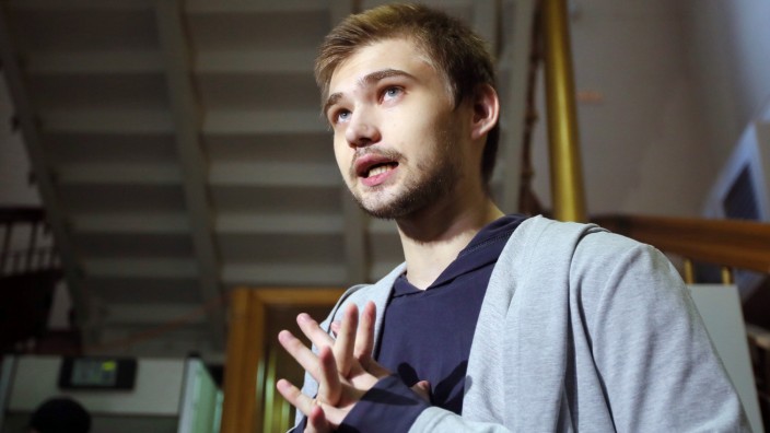 Prozess: "Ich bin vielleicht ein Idiot, aber bestimmt kein Extremist", sagt der Student Ruslan Sokolowskij.