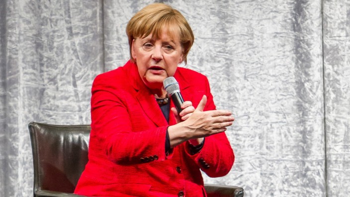 Angela Merkel at the Standehaus-Treff in Dusseldorf