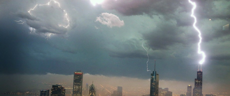 Severe Storms Pass Through Chicago