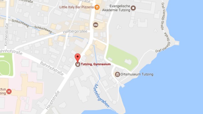 Screenshot Google Maps // Gymnasium Tutzing