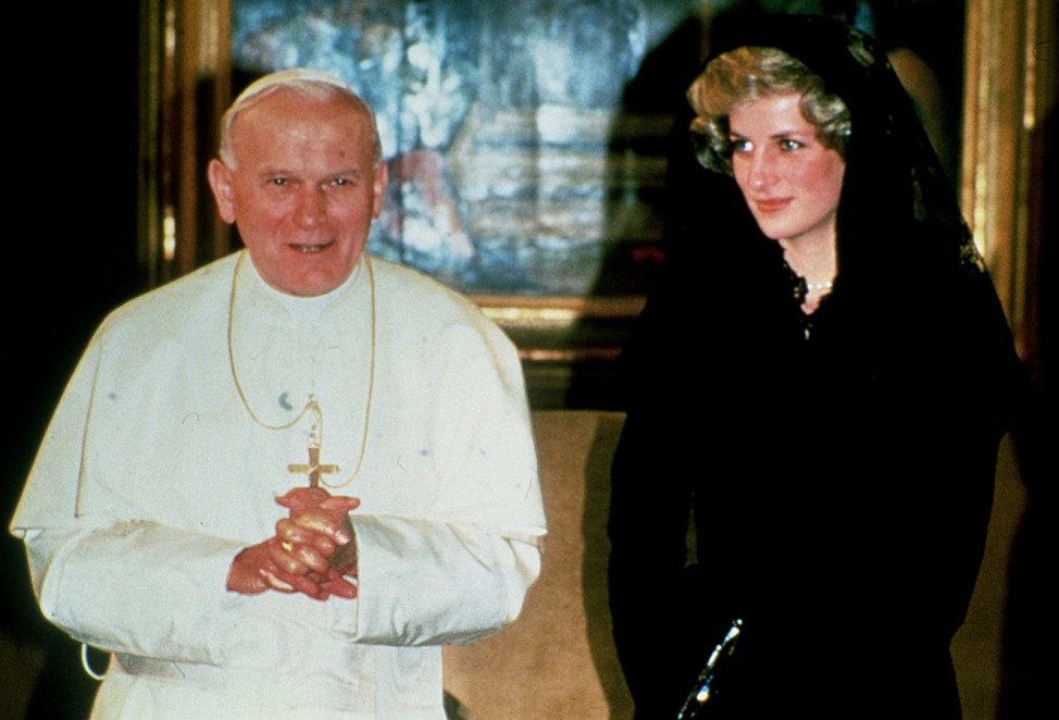 Prinzessin Diana und Papst Johannes Paul II., 1997