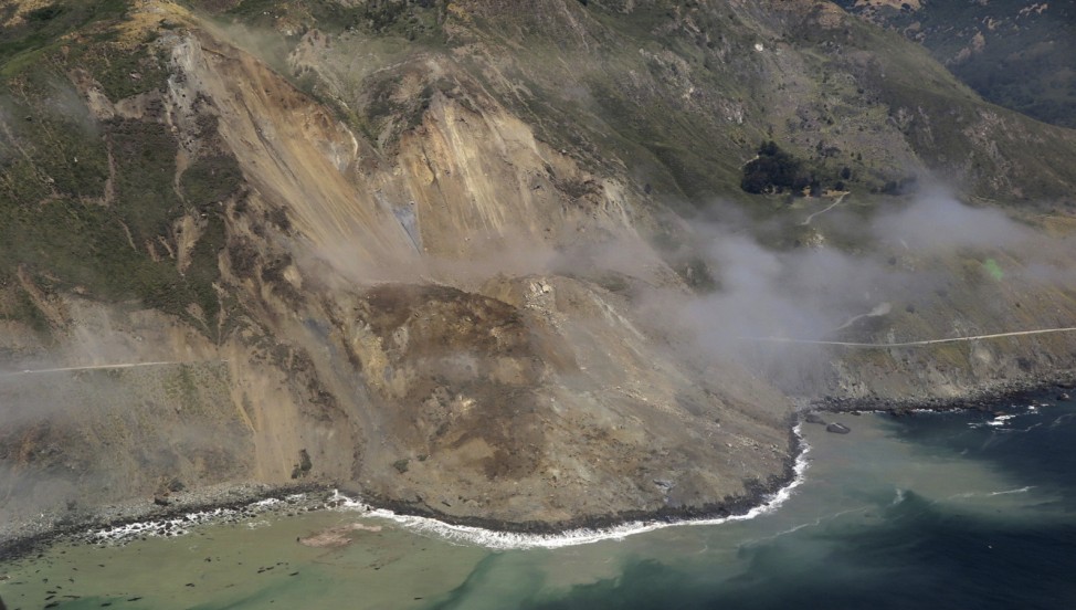 Erdrutsch bei Big Sur